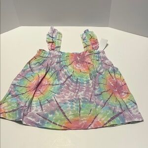 Vibrant Tie-Dye flutter tank